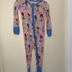 Little Sleepies Enchanted Fairy Kids Footie Pajama - Pink and Blue